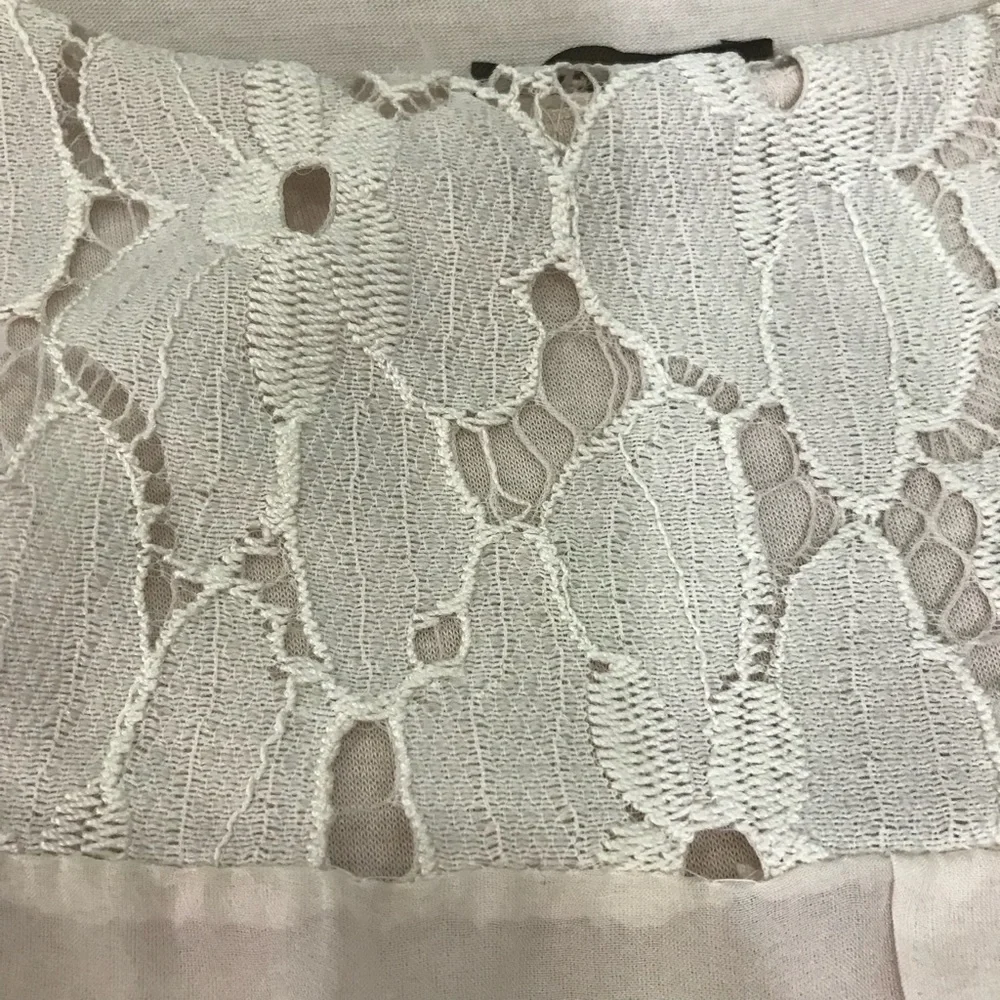 Amanti 100% Silk Blouse Made in Italy Lace Trim Top Size Small - Picture 15 of 15